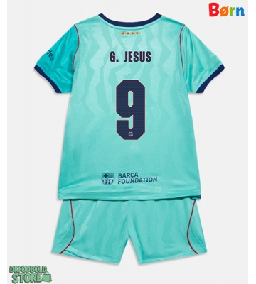 Barcelona Gabriel Jesus #9 Replika Babytøj Tredje sæt Børn 2026-27 Kortærmet (+ Korte bukser)